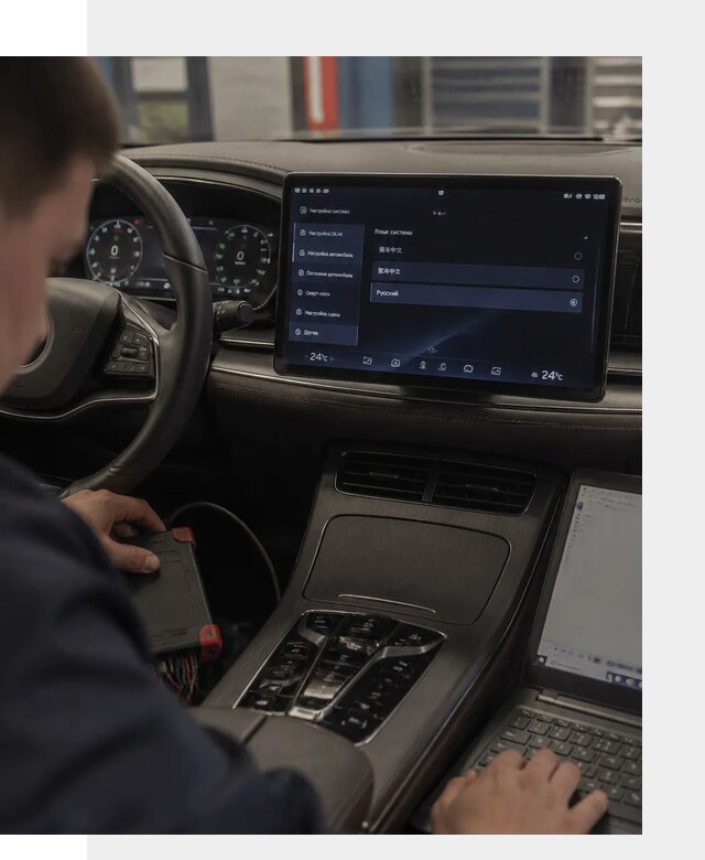 Русификация автомобиля BYD HAN для эксплуатации в Моршанске